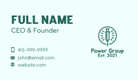 Green Injection Outline  Business Card Image Preview