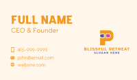 Pill Letter P Business Card Image Preview