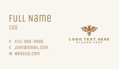 Flying Eagle Wing Business Card Image Preview