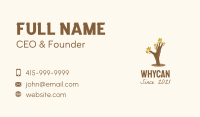 Hand Maple Tree  Business Card Image Preview