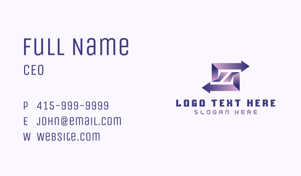 Arrow Cargo Logistics Business Card Design Image Preview