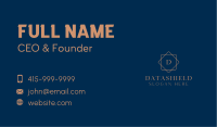 Classy Polygon Letter Business Card Image Preview