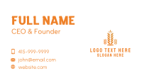 Polygon Rice Grain Business Card Image Preview