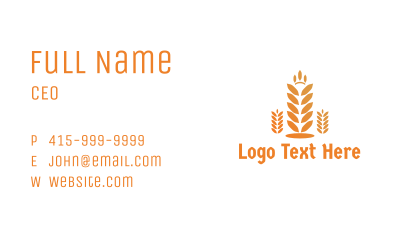 Polygon Rice Grain Business Card