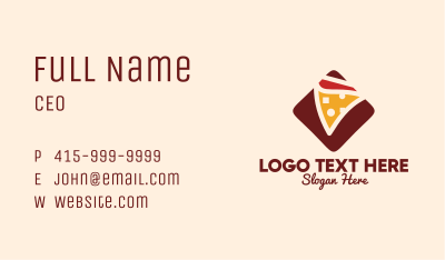 Pizzeria Pizza Box Business Card Image Preview
