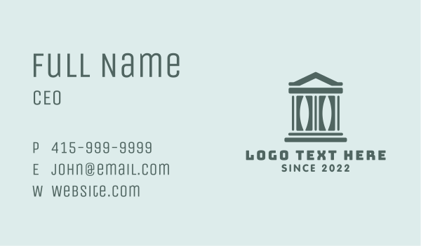 Courthouse Architecture Building Business Card Design Image Preview