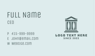 Courthouse Architecture Building Business Card Image Preview