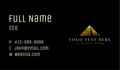 Professional Finance Pyramid Business Card Image Preview