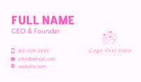 Girl Hair Flower Business Card Image Preview
