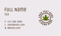 Medicinal Hemp Plant Business Card Image Preview