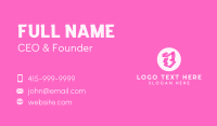 Pink Boutique Letter B Business Card Image Preview