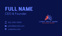 Fire Snowflake Ventilation HVAC Business Card Image Preview