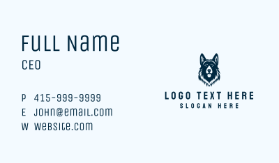Canine Dog Veterinary Business Card Image Preview
