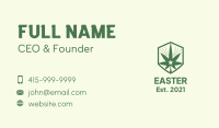 Marijuana Leaf Star Business Card Image Preview