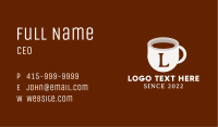 Coffee Mug Lettermark Business Card Image Preview