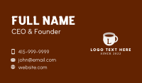 Coffee Mug Lettermark Business Card Design