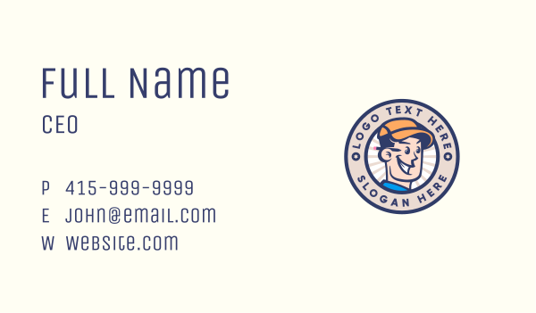 Repair Service Worker Business Card Design Image Preview