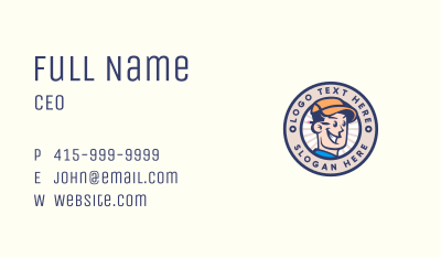 Repair Service Worker Business Card Image Preview