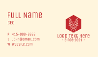 Dragon Hexagon Line Art Business Card Image Preview