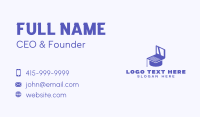 Online Course Laptop Business Card Design