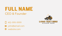 Industrial Construction Bulldozer Business Card Image Preview
