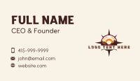 Sunset Compass Mountains Business Card Preview