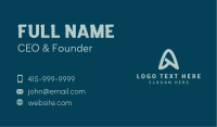Generic Firm Letter A Business Card Design