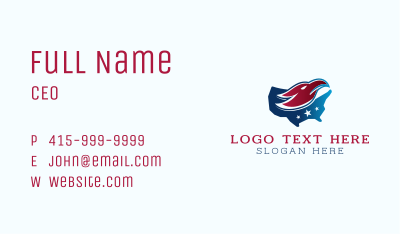 National Eagle USA Business Card Image Preview