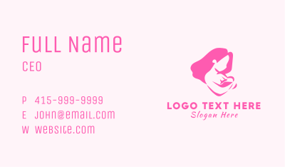 Pregnant Woman Baby Business Card