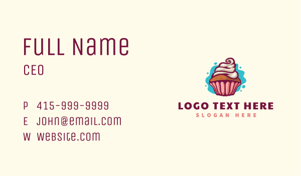  Cupcake Pastry Bakery Business Card Design Image Preview