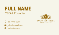 Lion Crest Royalty Business Card Image Preview