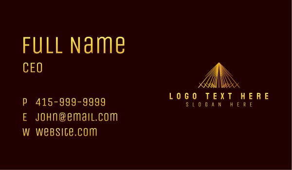Premium Pyramid Marketing Business Card Design Image Preview