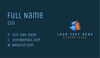 Ice Fire House Business Card Image Preview