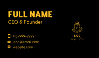 Imperial Gold Crown Crest Letter Business Card Image Preview