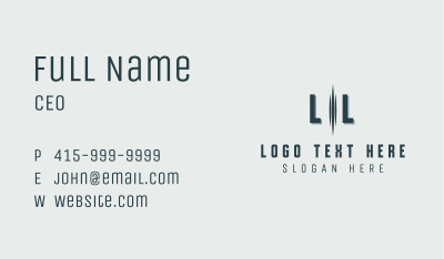 Letter Business Firm Business Card Image Preview