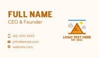 Egyptian Pyramid Structure  Business Card Image Preview