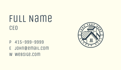 House Roofing Real Estate Business Card Image Preview