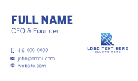 Technological Letter R Business Card Image Preview