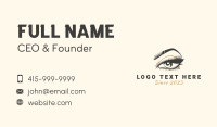 Seductive Woman Eyebrow Business Card Image Preview