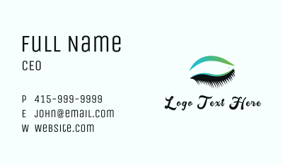Eyelash Perm & Threading Business Card Image Preview