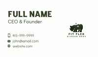 Rhinoceros Wildlife Animal Business Card Image Preview