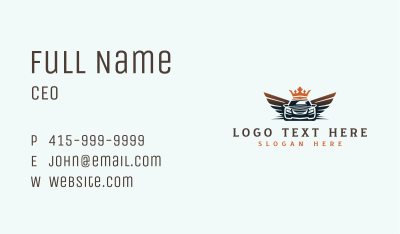 Car Luxury Wing Business Card Image Preview