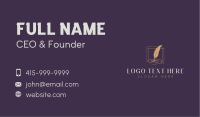 Quill Feather Publishing Business Card Image Preview