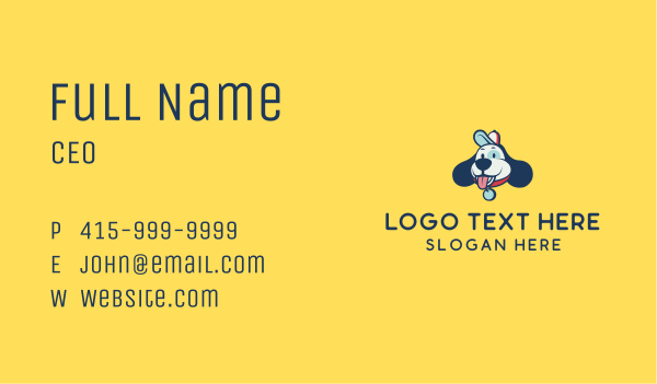 Cute Dachshund Dog  Business Card Design Image Preview