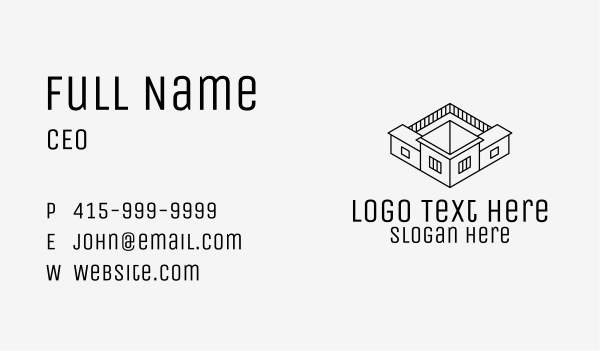 House Architecture Business Card Design Image Preview