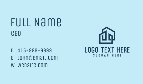Modern Property Buildings Business Card Design Image Preview