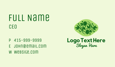 Natural Herb Plant  Business Card