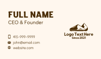 Summit Mountain Shoe Business Card Design