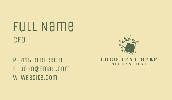 Book Tree Publisher Business Card Design Image Preview