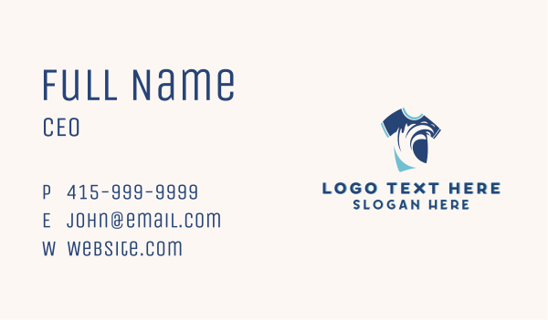 Wave Shirt Outfit Business Card Design Image Preview